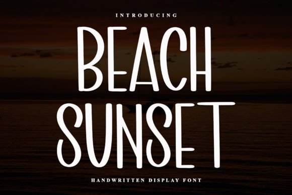 Beach Sunset: The Handwritten Typeface for Boutique Branding