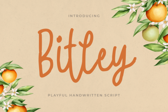 Bitley Typeface: A Charming Handwritten Font for Digital Branding