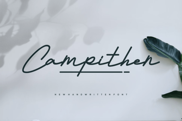 Campithen: A Handwritten Typeface for Editorial Storytelling