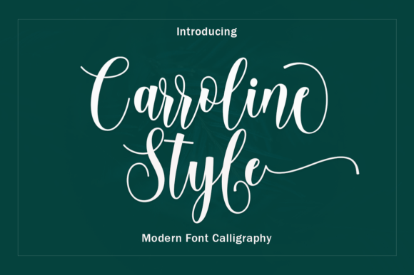 Carroline Style: The Handwritten Typeface for Authentic Branding