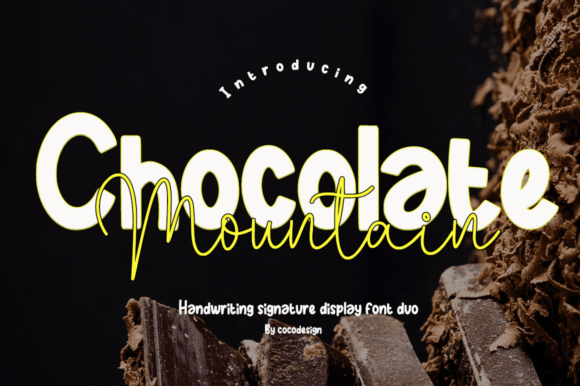Chocolate Mountain: A Font That Elevates Brand Identity