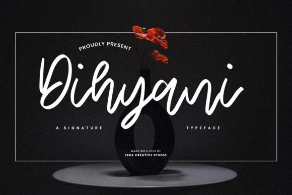 Dihyani: A Signature Typeface for Elegant Craft Projects