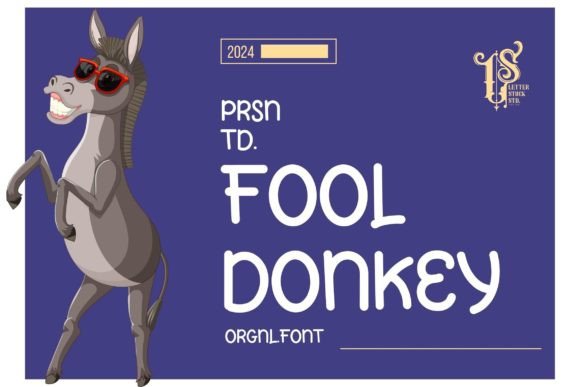 Fool Donkey: A Retro Script Typeface for Editorial Branding
