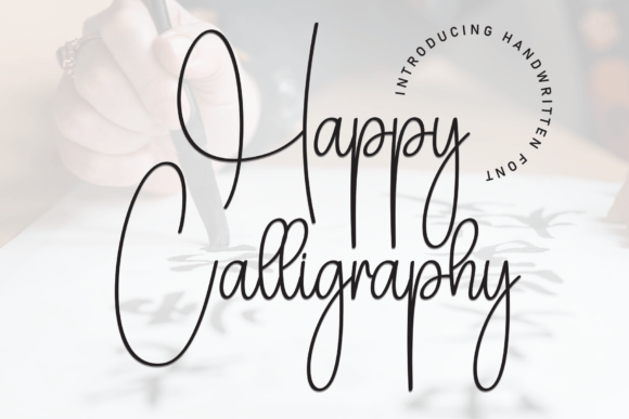 Happy Calligraphy: A Warm Handwritten Typeface for Editorial Design