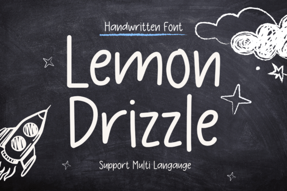 Lemon Drizzle: A Handwritten Typeface for Editorial Design