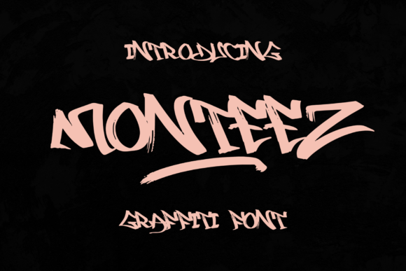 Monteez: A Brush Graffiti Typeface for Editorial Impact