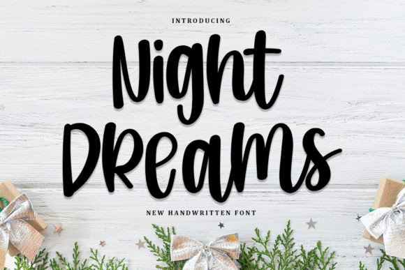 Night Dreams Font Review: A Modern Handwritten Typeface for Elegant Branding