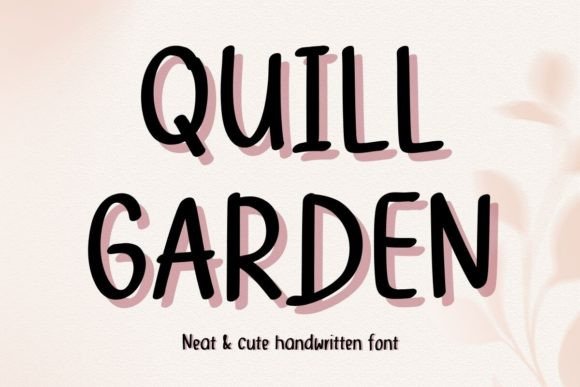 Quillgarden: A Handwritten Font That Elevates Your Creations