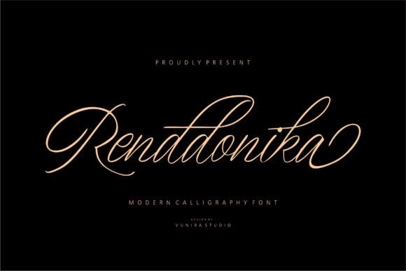 Renddonika: A Modern Script Font for Elegant Brand Identity