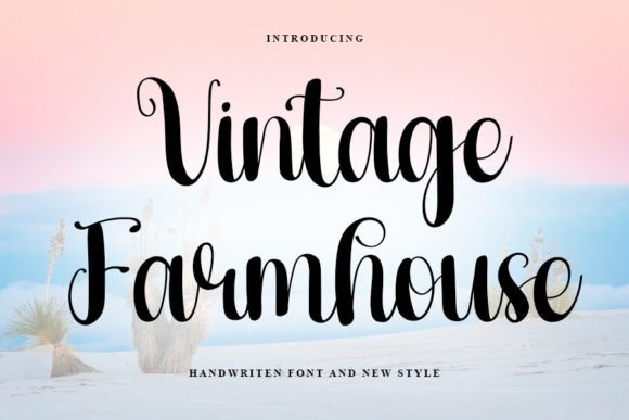 Vintage Farmhouse Typeface: Timeless Style for Handmade Products